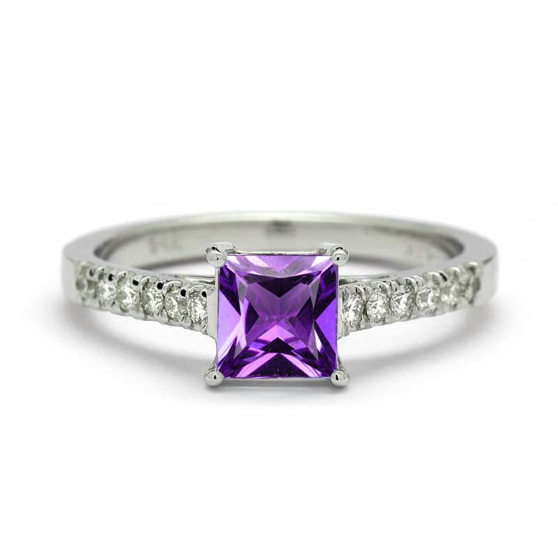 amethyst engagement rings white gold