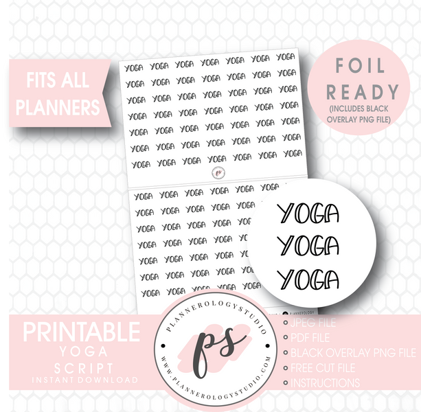 yoga planner stickers | yoga sticker sheet bullet journal stickers planner  workout sticker