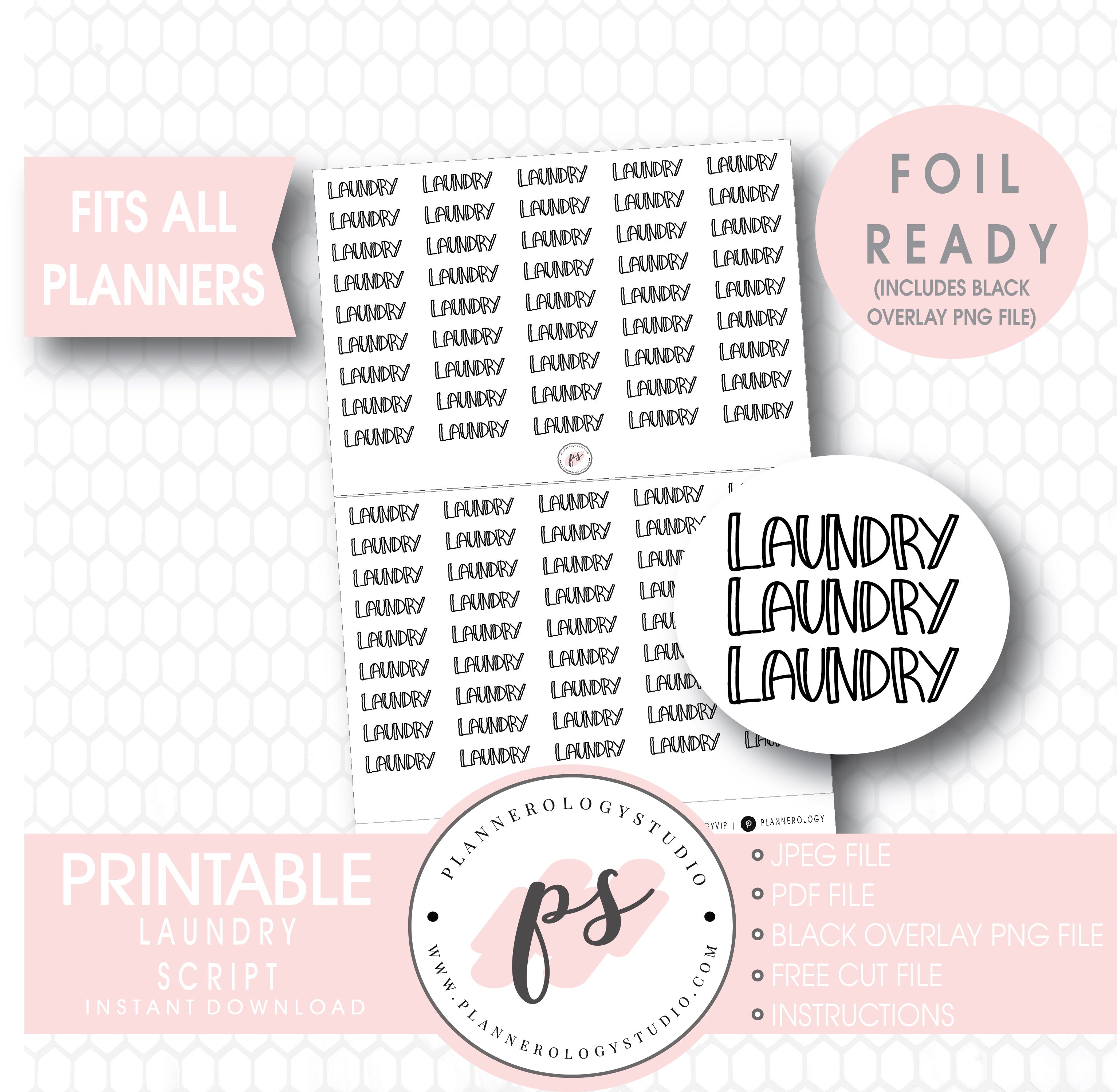 laundry-bujo-script-digital-printable-planner-stickers-foil-ready