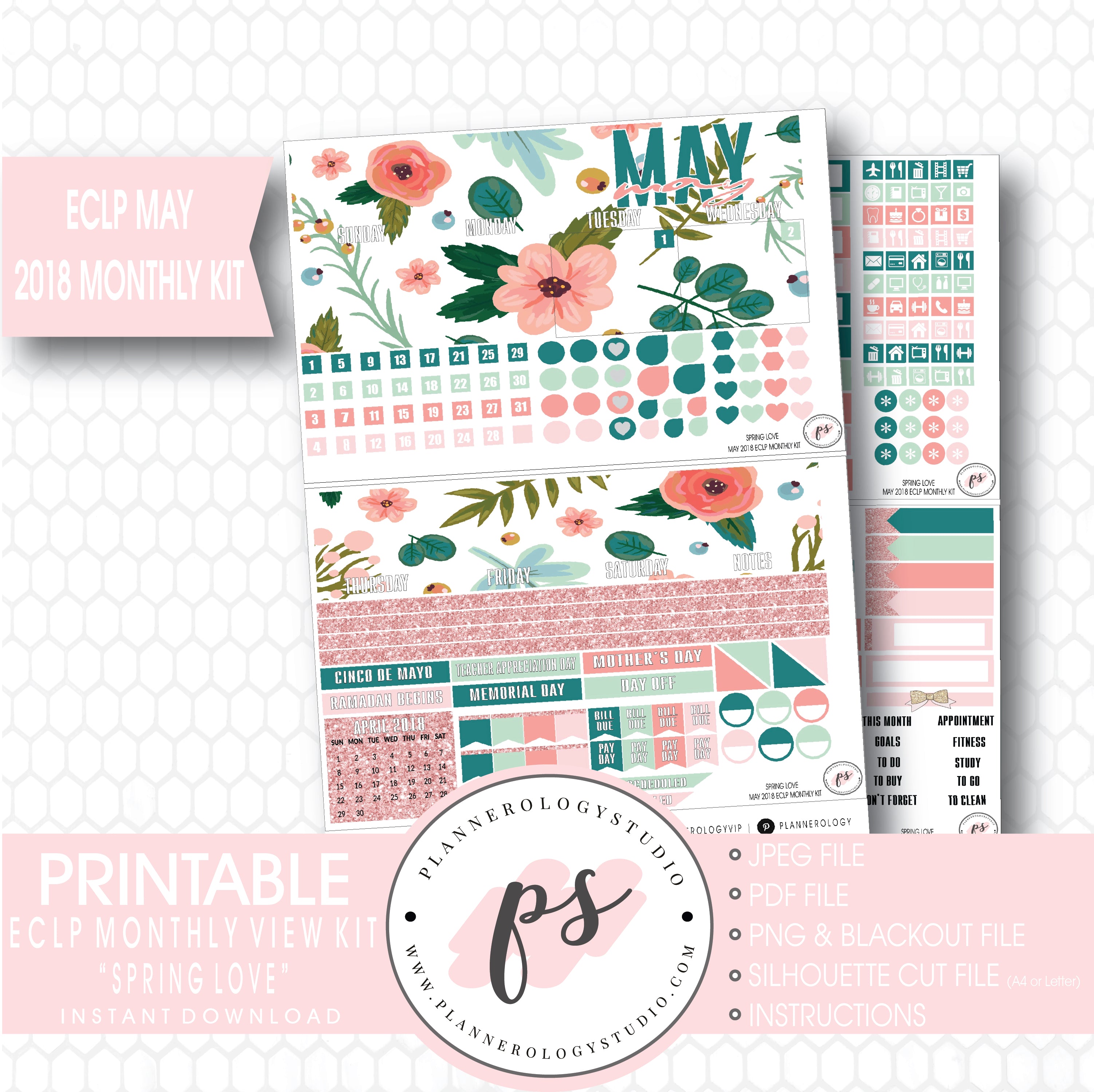 may 2018 monthly planner free