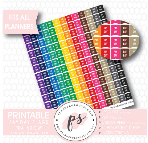 flags pay rainbow planner stickers printable move mouse enlarge over click