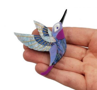 hummingbird brooch