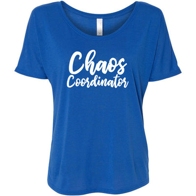 Chaos Coordinator - Bella Brand Ladies Slouchy Mom Tee Feminine Women T-shirt - 7 colors available PLUS Size S-2XL MADE IN THE USA