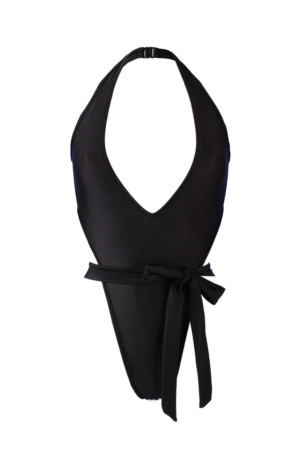 Woman Swimsuit Wrap Tie Bodysuit / VICKY SWIM BLACK CA$8O.00 - EXES ...