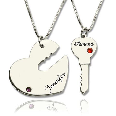 Personalized Heart Necklace For Couples