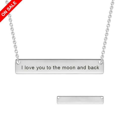 Bar Engraved Necklace