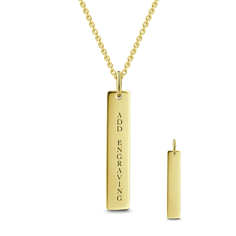 Bar Engraved Necklace