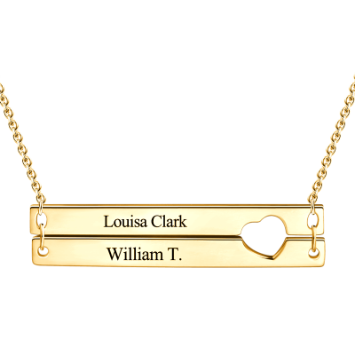 Gold Engrave Necklace