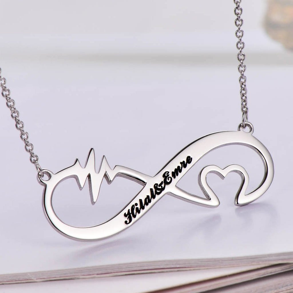 heart rate heartbeat necklace