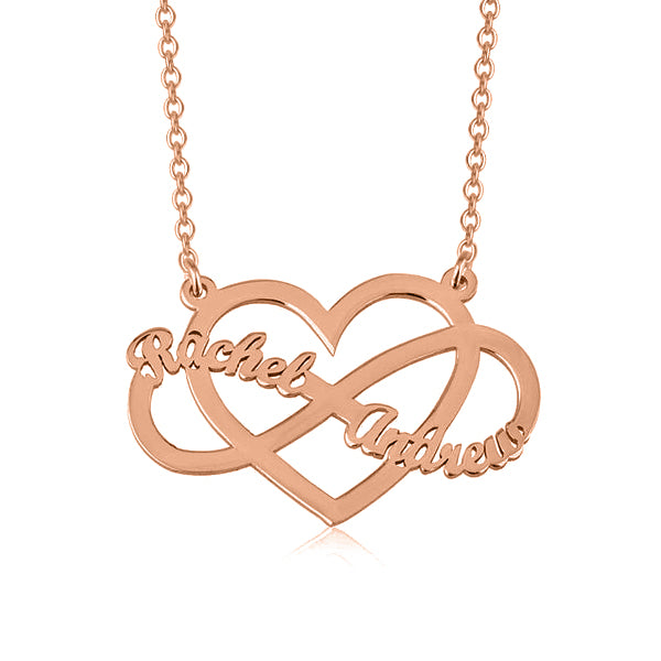 YAFEINI customized Jewelry 14K Gold Personalized Heart Name Necklace ...