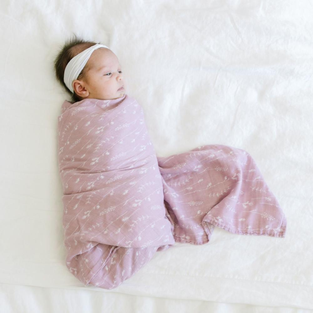 light pink swaddle blanket