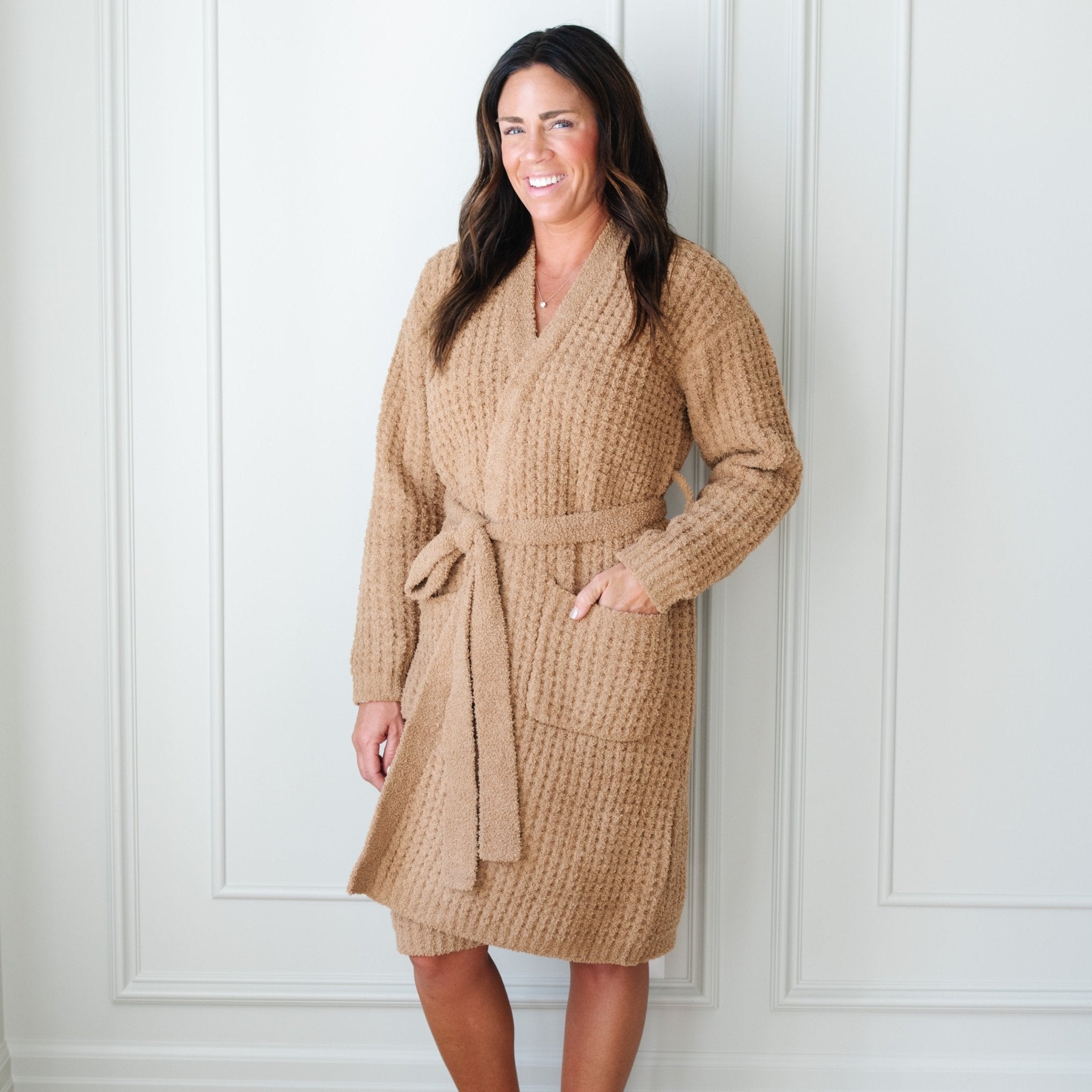 WAFFLE KNIT ROBES-image-14