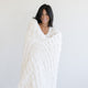 DOUBLE RUCHED FAUX FUR XL THROW BLANKETS