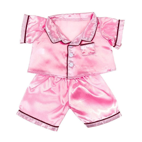 pink satin pajamas