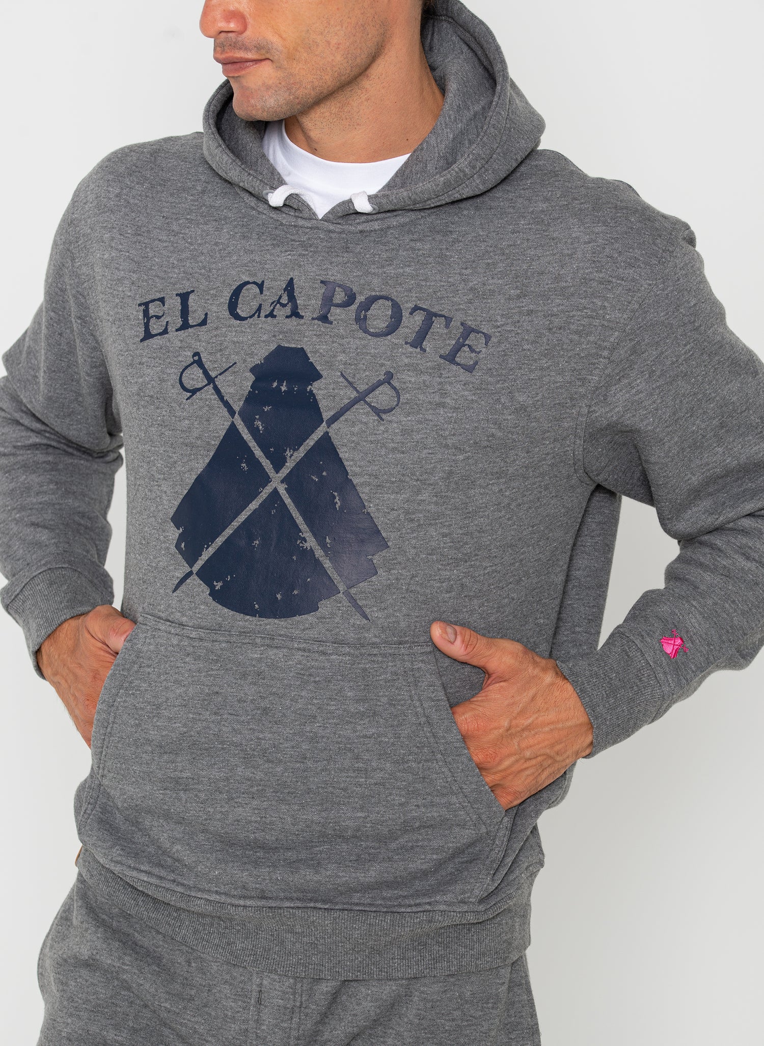 Artes literarias Dinámica Dominante Sudadera Hombre Capucha sin cremallera Gris – El Capote