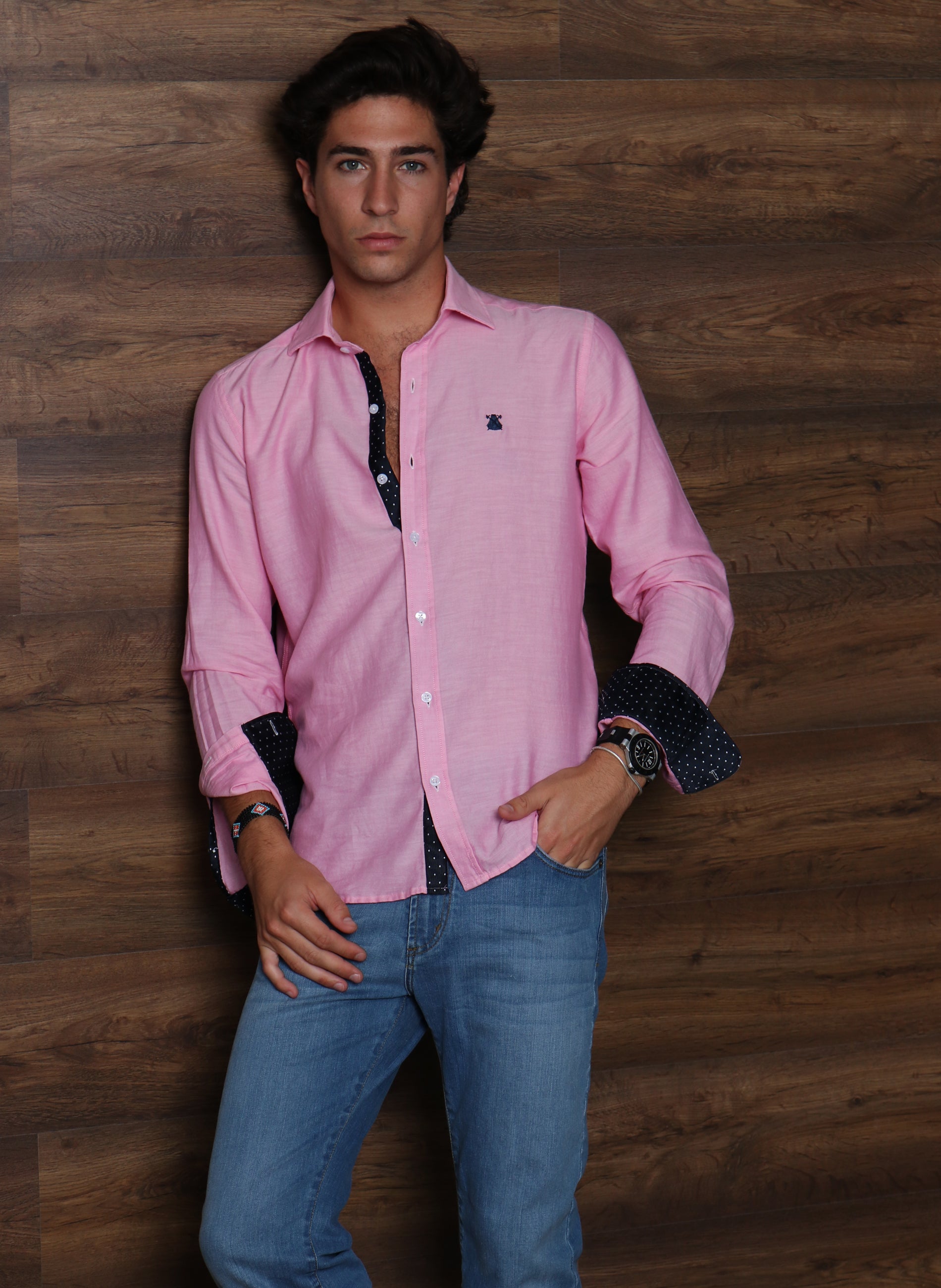 Camisa Rosa Shibuya Hombre – El Capote