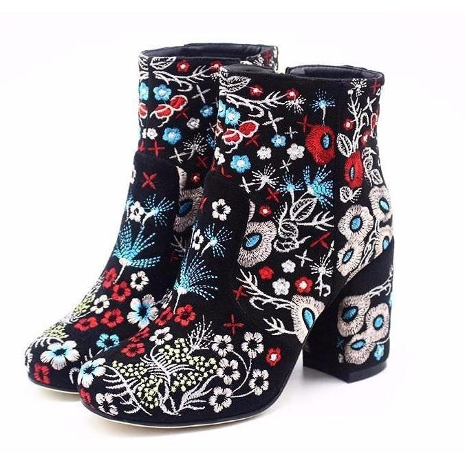 Woodstock Embroidery Boots – The Boho Bloom