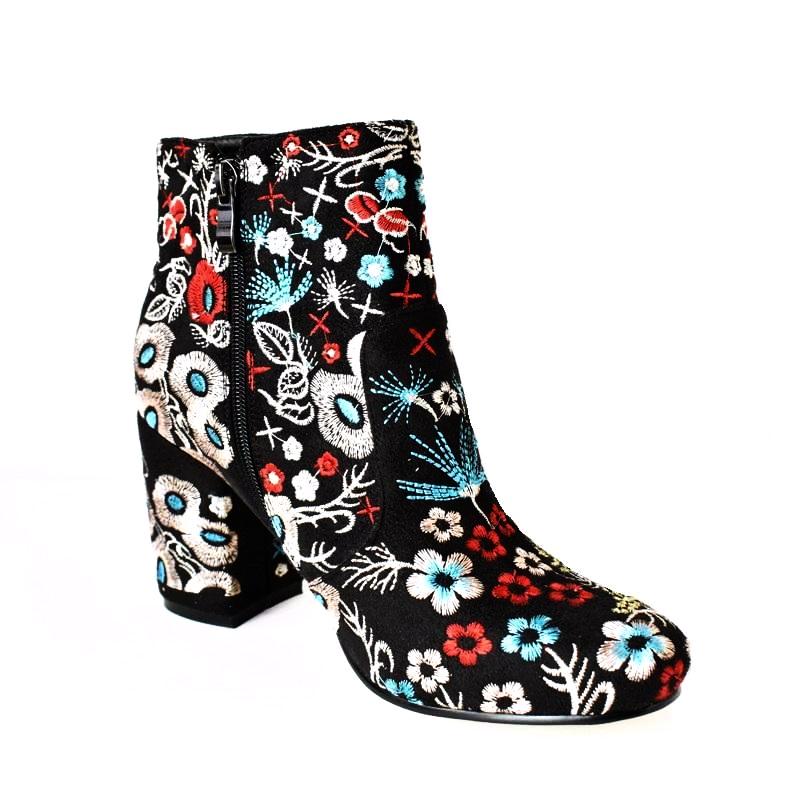 Woodstock Embroidery Boots – The Boho Bloom