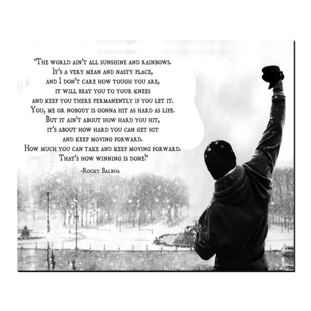 rocky balboa speech sunshin and rainbows