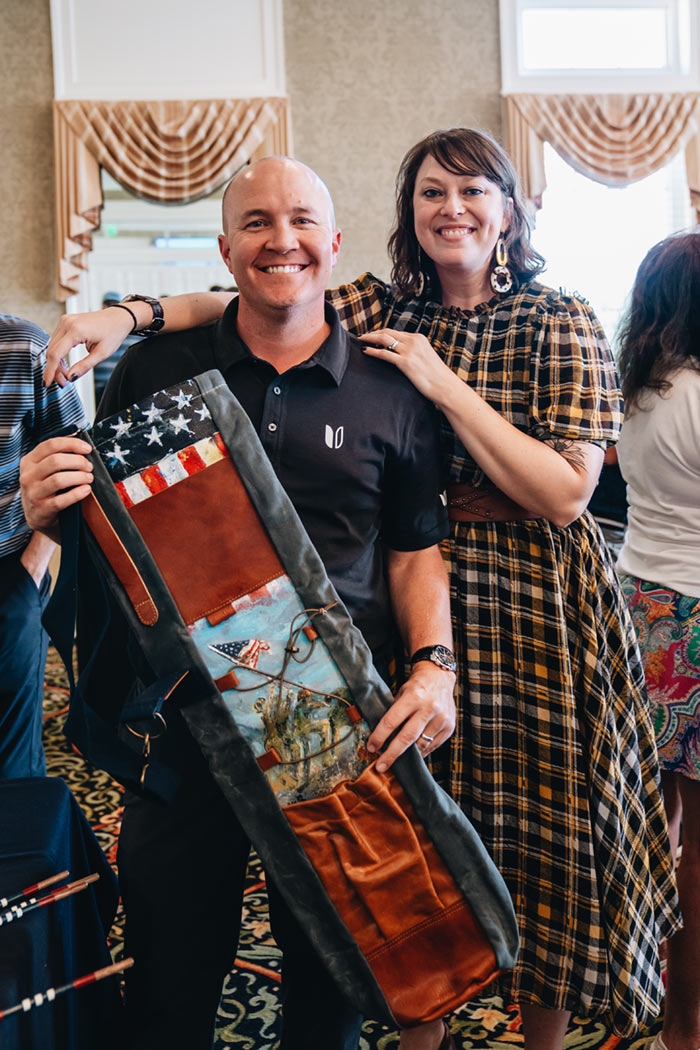 American flag golf bag