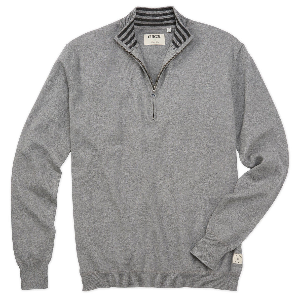 Cotton-Cashmere Quarter-Zip Sweater
