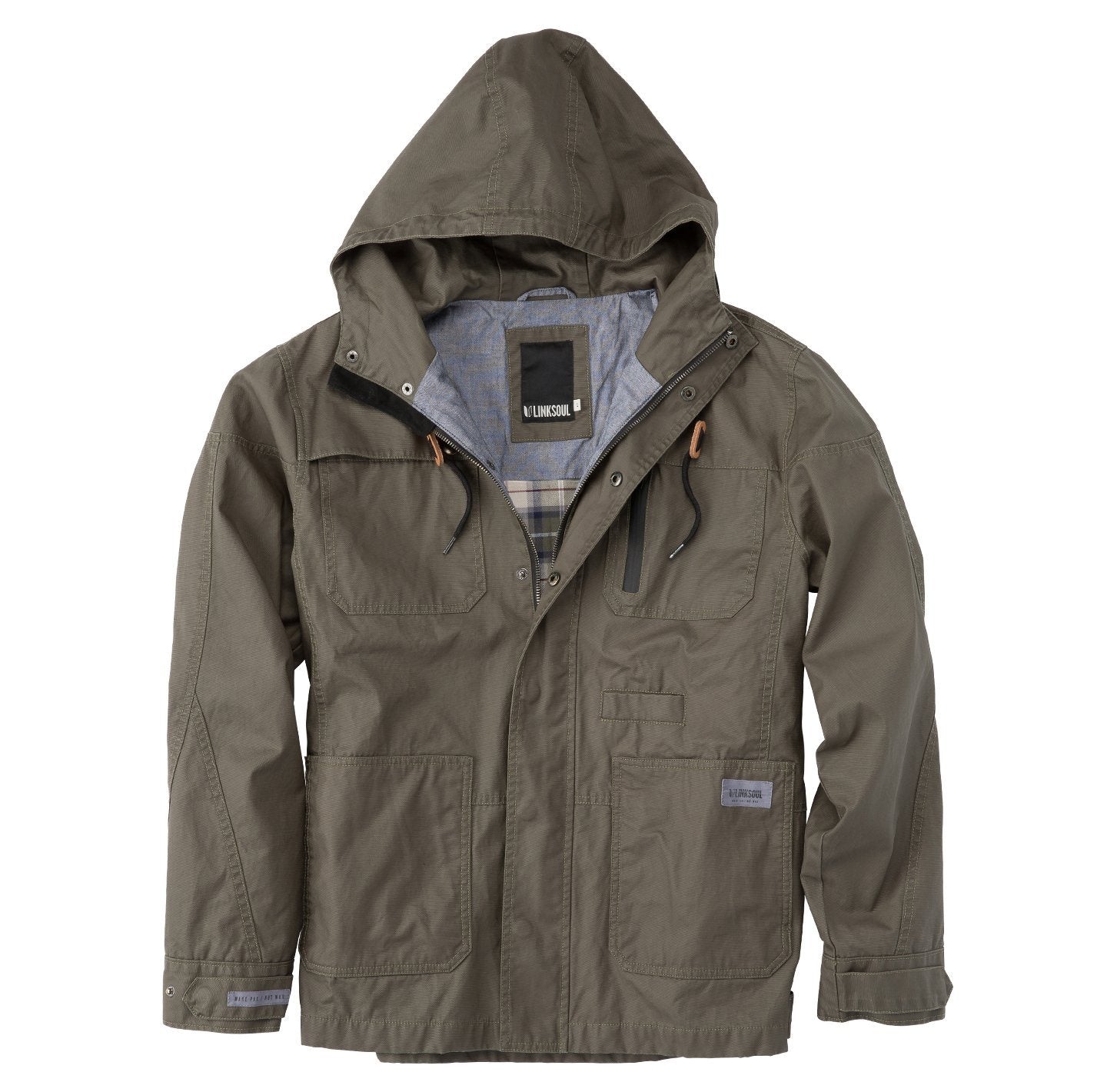 Waxed Canvas Fully Hooded Jacket – LINKSOUL