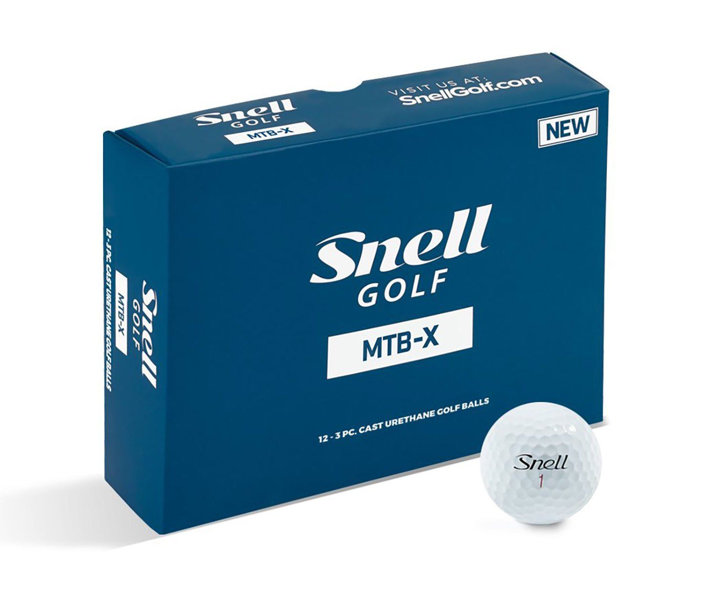 1 Dozen Snell Mtb Blue Golf Balls Linksoul