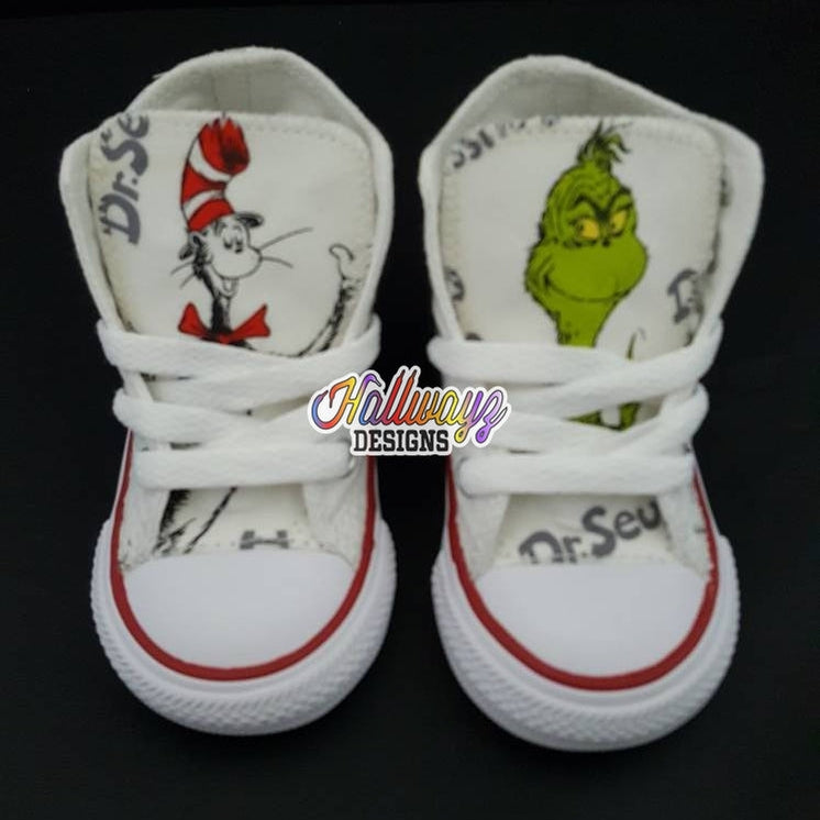 Mutuo arrebatar Cerdito Dr.Seuss Converse Shoes – Hallwayz Designs