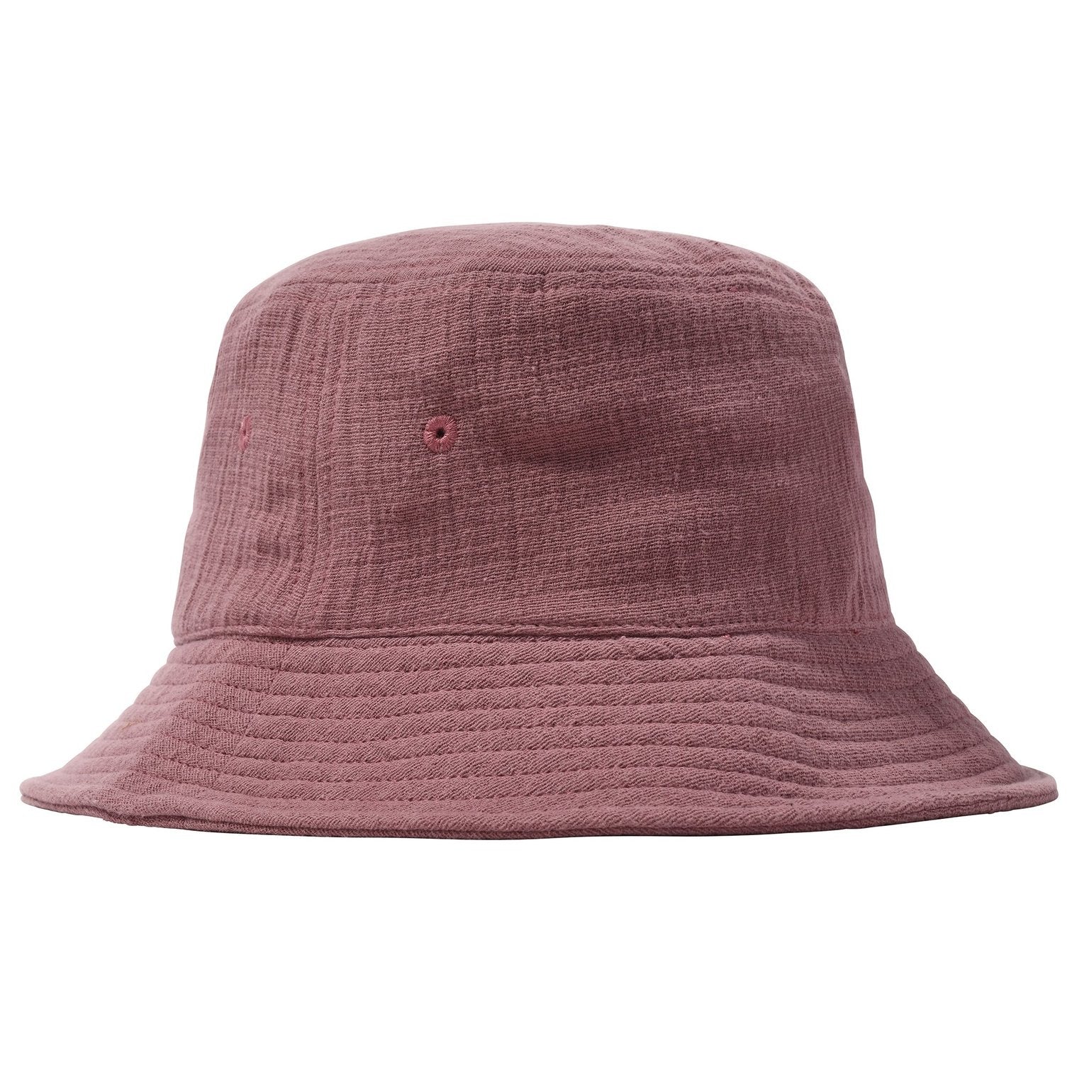 Gauze Cotton Big Logo Bucket - Mauve L/XL