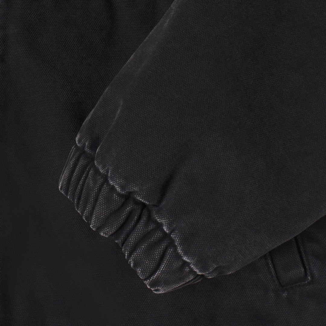 Canvas Insulated Work Jacket - Black