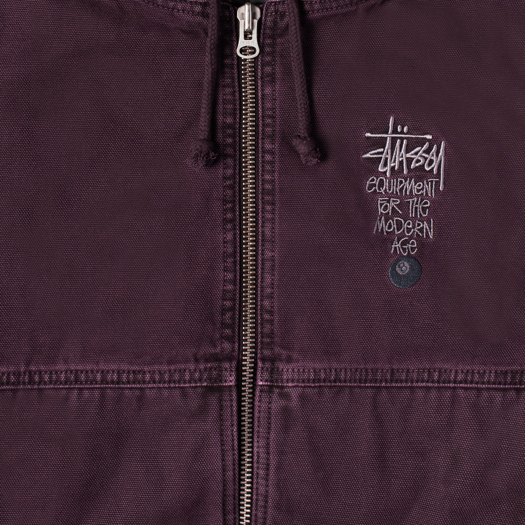 Unspoken | Stussy Canvas Insulated Work Jacket - Purple