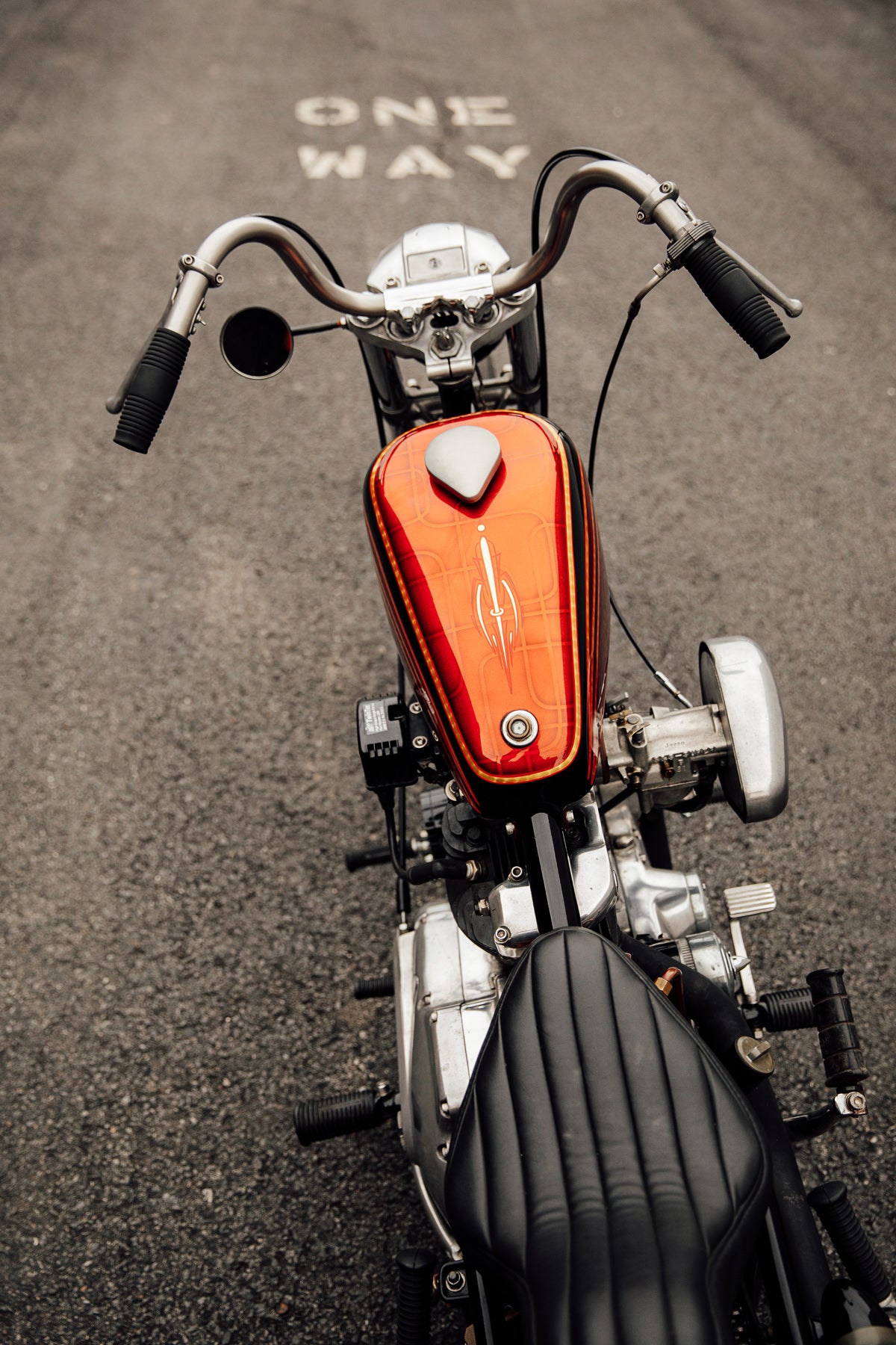 Harley Davidson Ironhead Sportster chopper custom motorcycle TE Customs Pittsburgh Moto