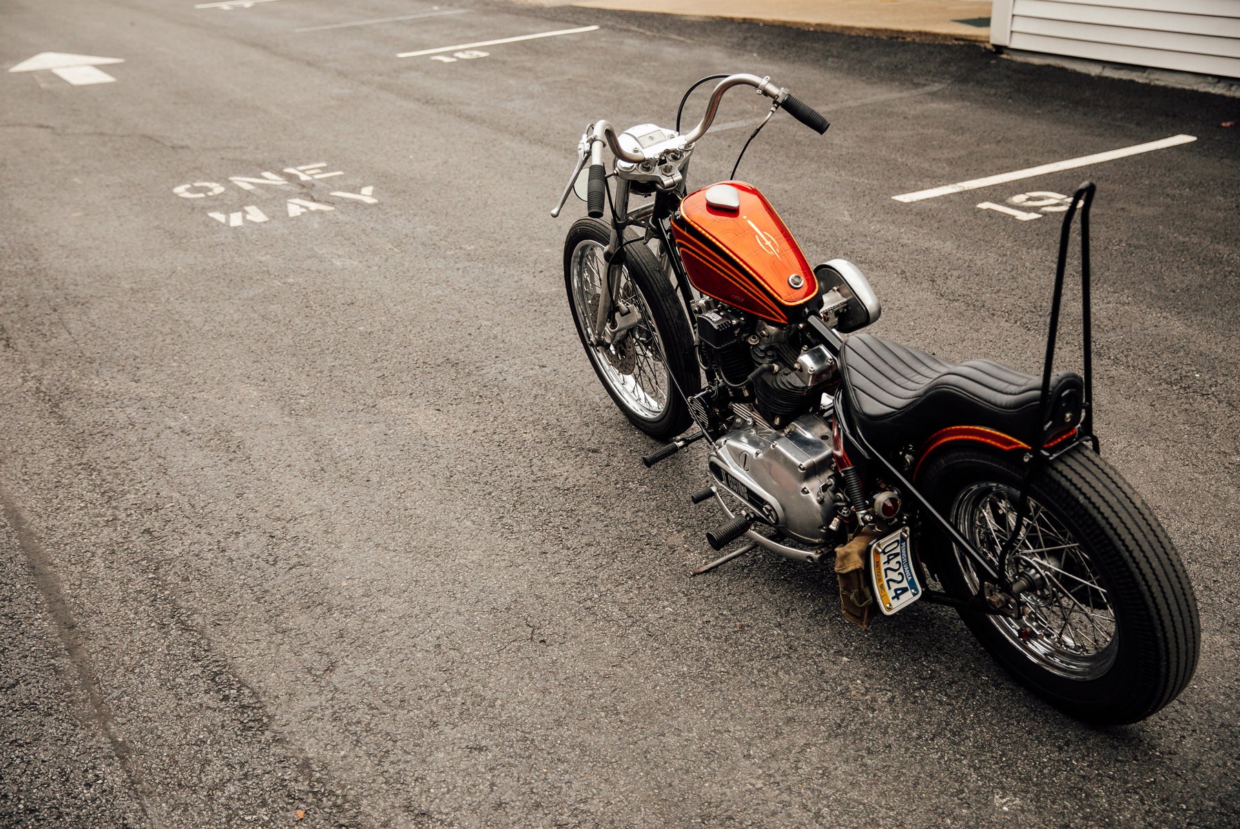 Harley Davidson Ironhead Sportster chopper custom motorcycle TE Customs Pittsburgh Moto