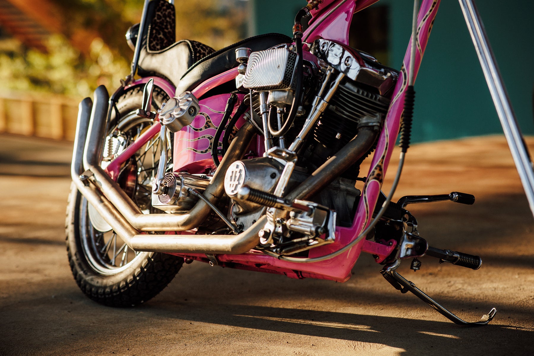 Harley-Davidson Shovelhead Chopper Motorcycle Pink Panther Pittsburgh Moto