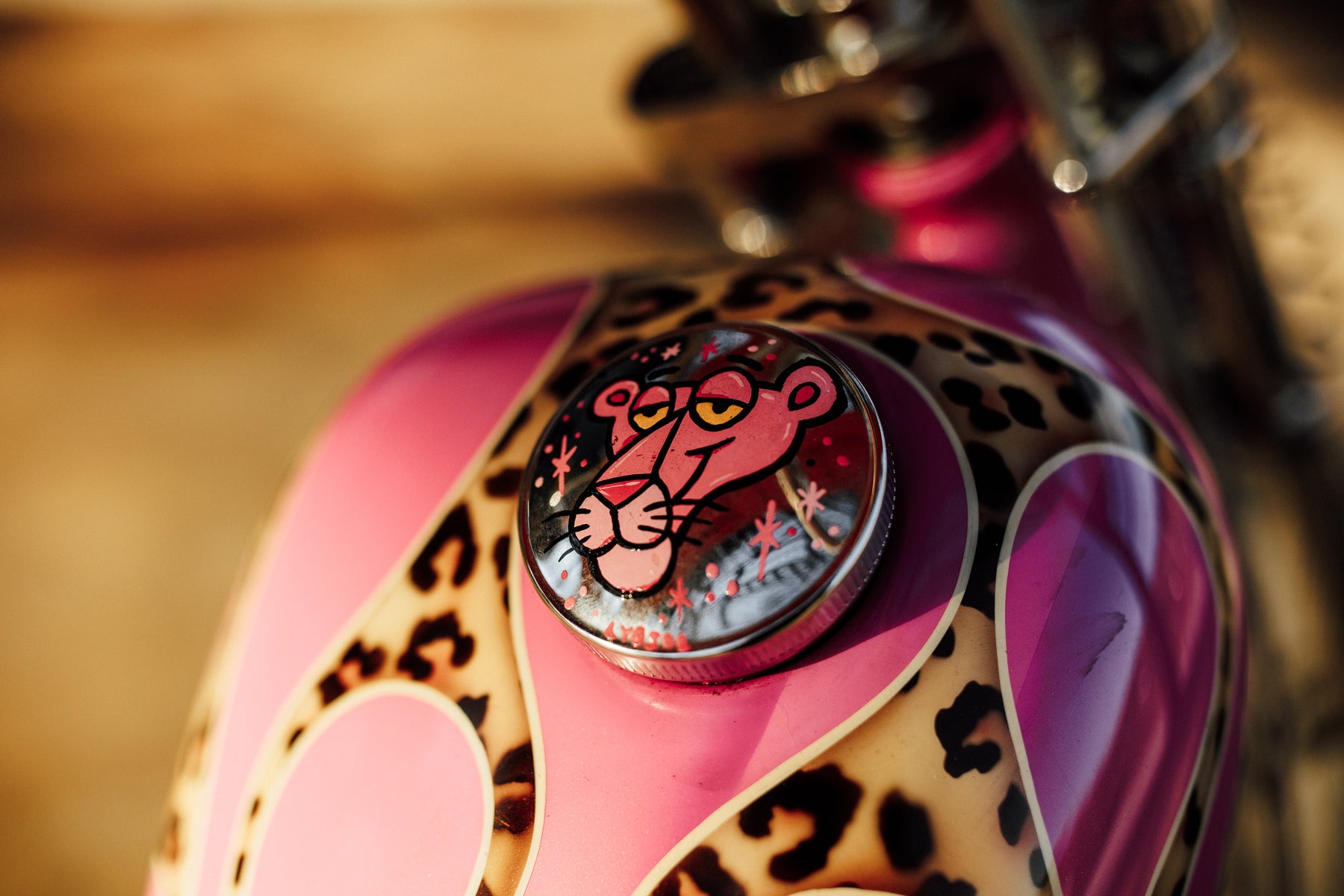 Harley-Davidson Shovelhead Chopper Motorcycle Pink Panther Pittsburgh Moto