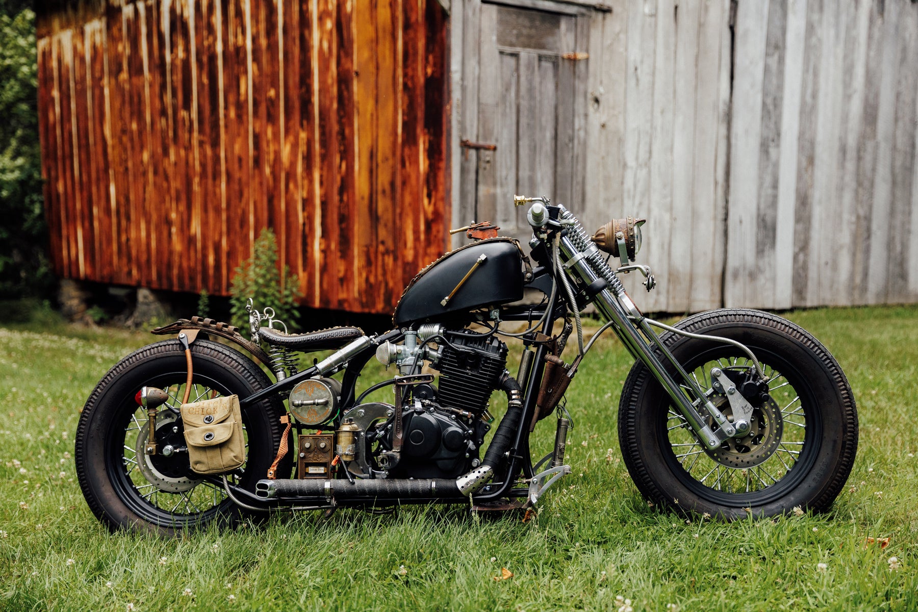 Kikker Hardknock motorcycle custom bobber steampunk Jerry McGinty Pittsburgh Moto