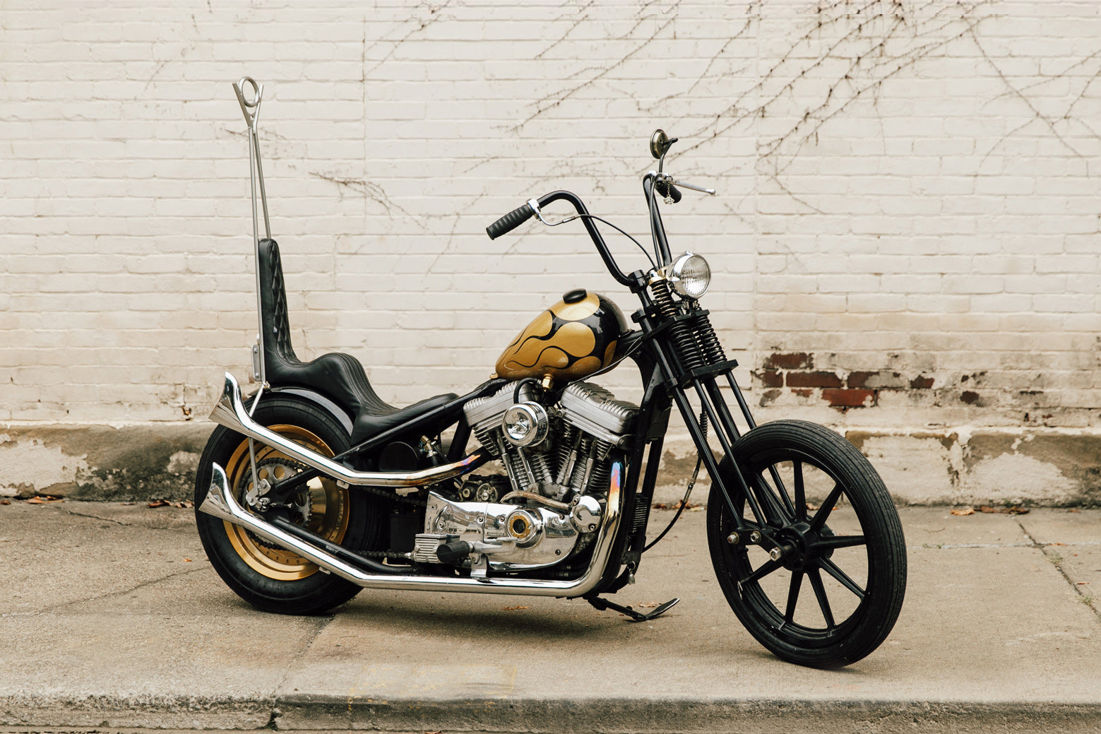 Black & Gold Chopper – Pittsburgh Moto – Pittsburgh's Custom