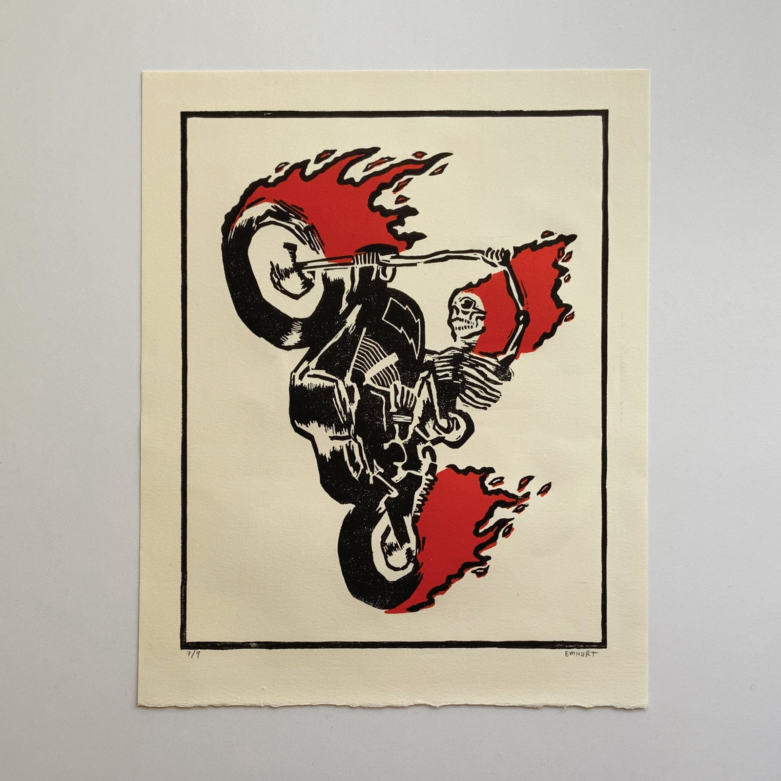 Pittsburgh Artist Noah Emhurt motorcycle art