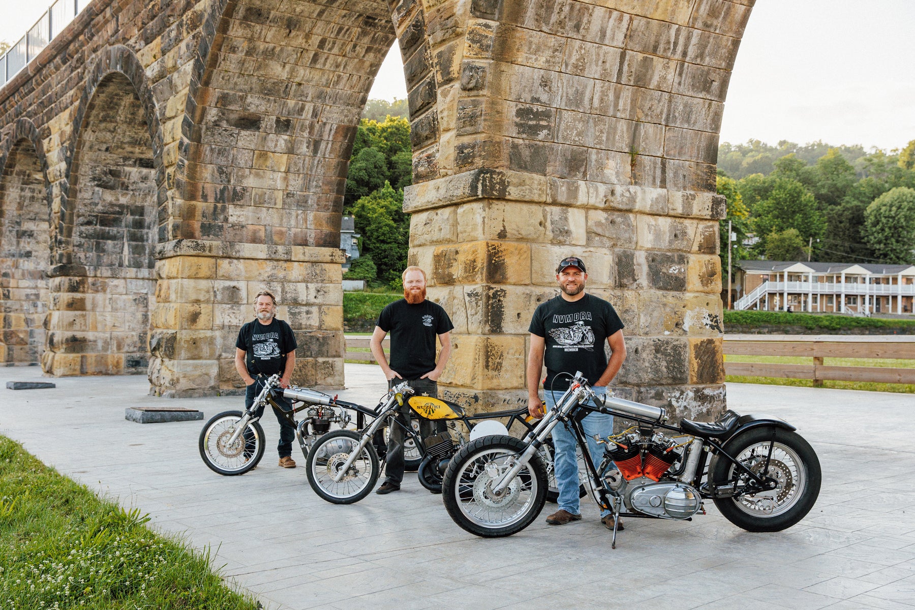 Skinner drag race motorcycles Harley ironhead triumph suzuki Pittsburgh Moto