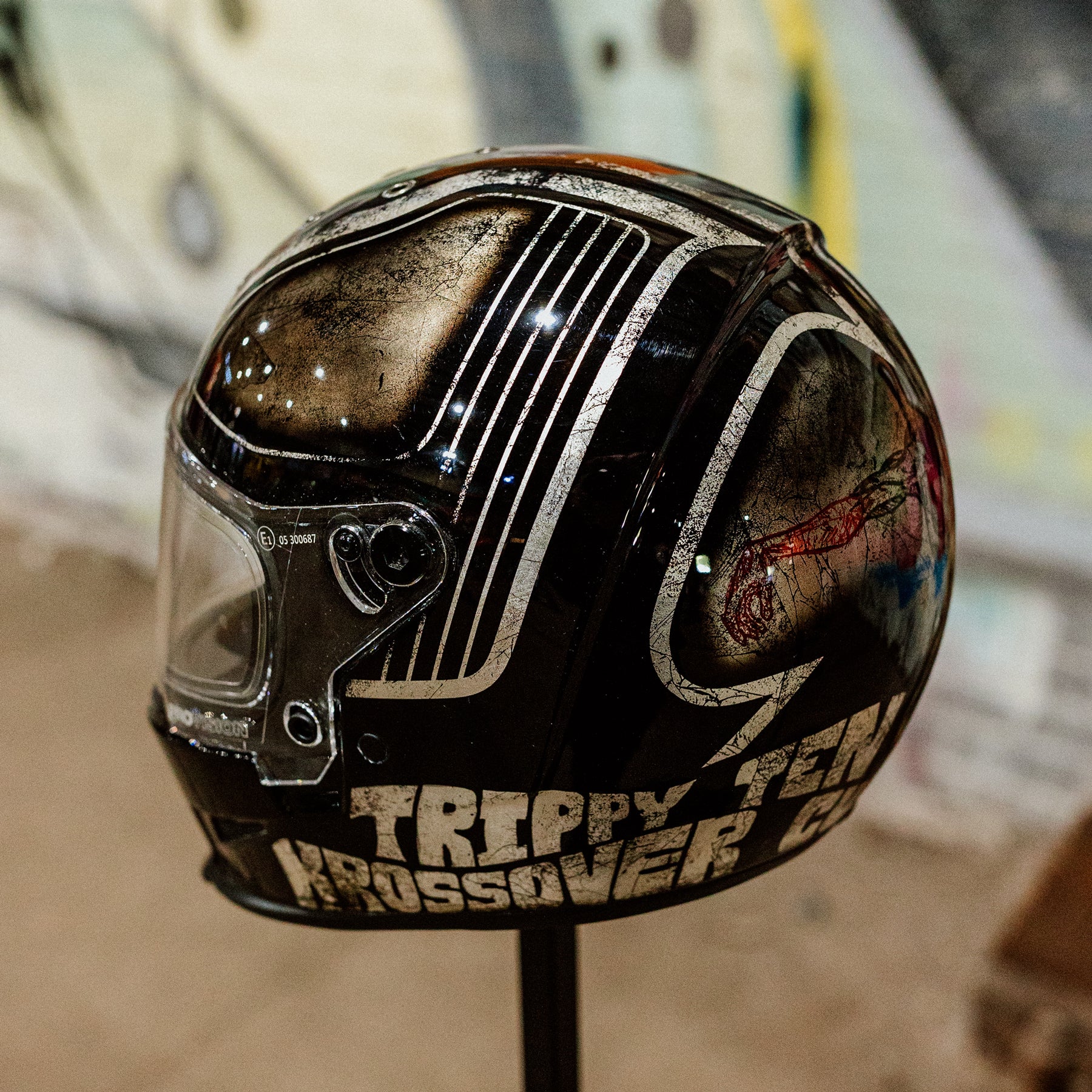 Glory Daze Vintage Custom Motorcycle Chopper Show Pittsburgh PA Trippy Ten Helmet 2022