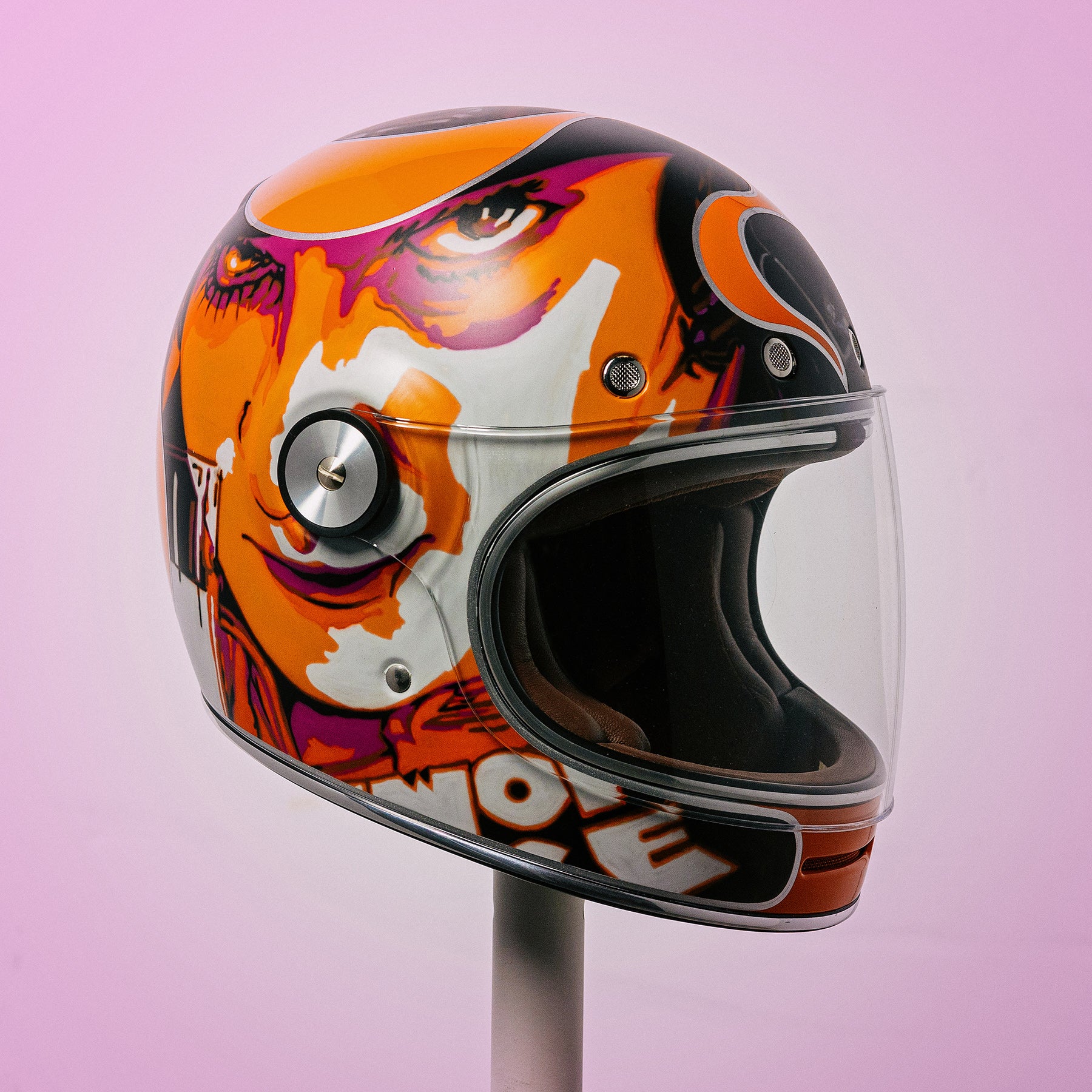Trippy Ten helmet art show Pittsburgh Glory Daze motorcycle show Bell Helmets Steve Gibson