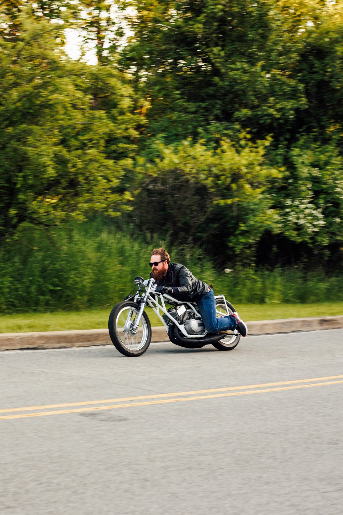 Yamaha RD250 Dragster motorcycle Pittsburgh Moto Pecharka Mazza