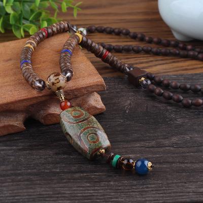 Buddhist Mala Wood Beads Necklaces - Mr Peachy