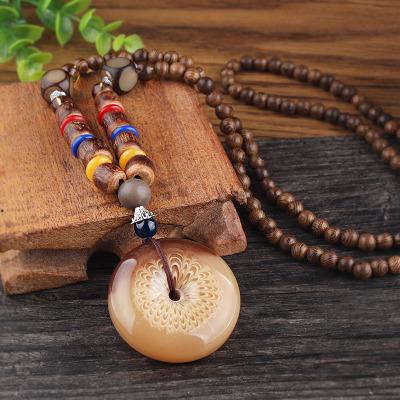 Buddhist Mala Wood Beads Necklaces - Mr Peachy