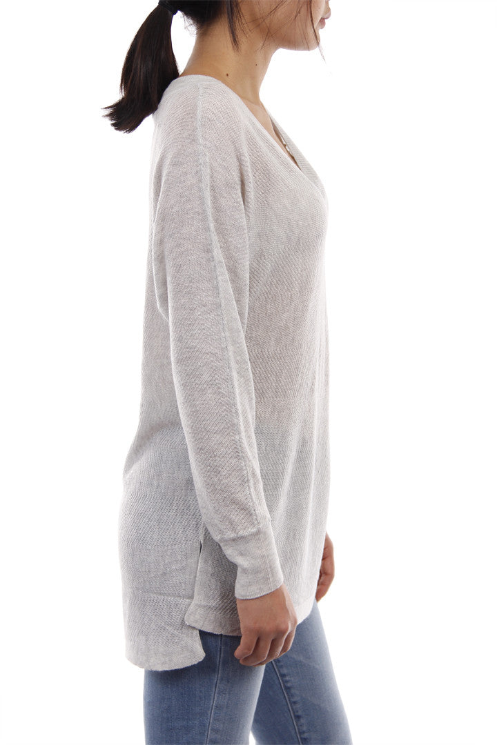 POGLIP Women's Gray Cowl Neck Cable Knit Sweater Dress