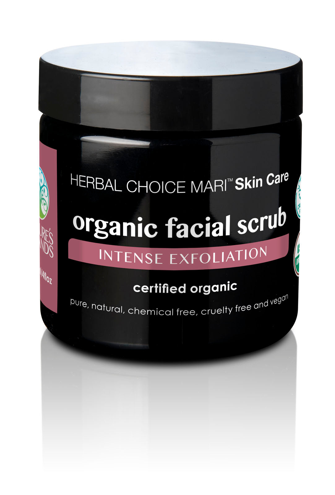 Herbal Choice Mari Organic Facial Scrub, Intense Exfoliation Nature's