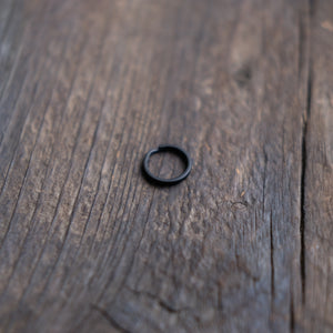 Solid Iron Key Ring | PVD Black Matte | 1 1/4 (B2020-1E-PVDBM)