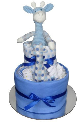 Spotty Giraffe Boys Nappy Cake Adelaide | Baby Gifts ...