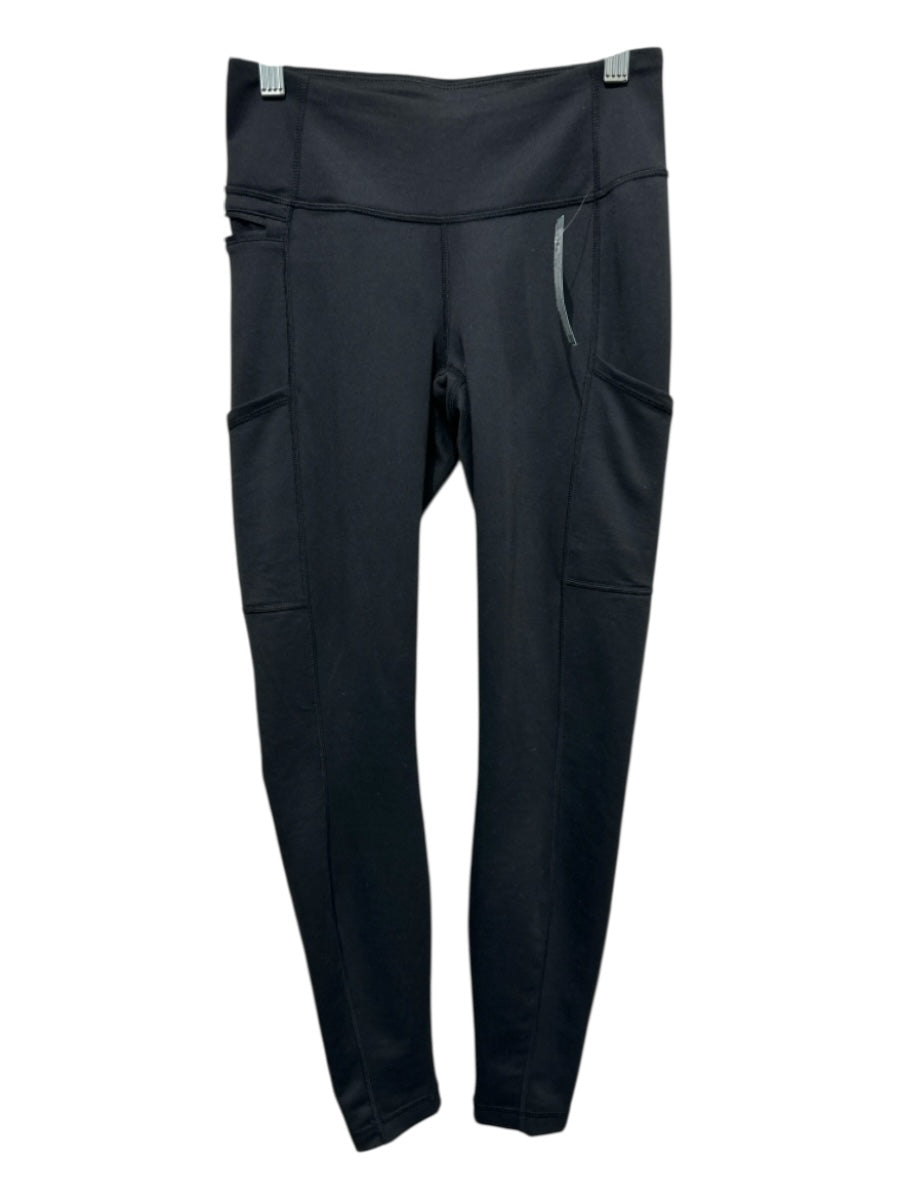 Patagonia Size XS Black Polyester Blend Mid Rise Side Pockets Leggings