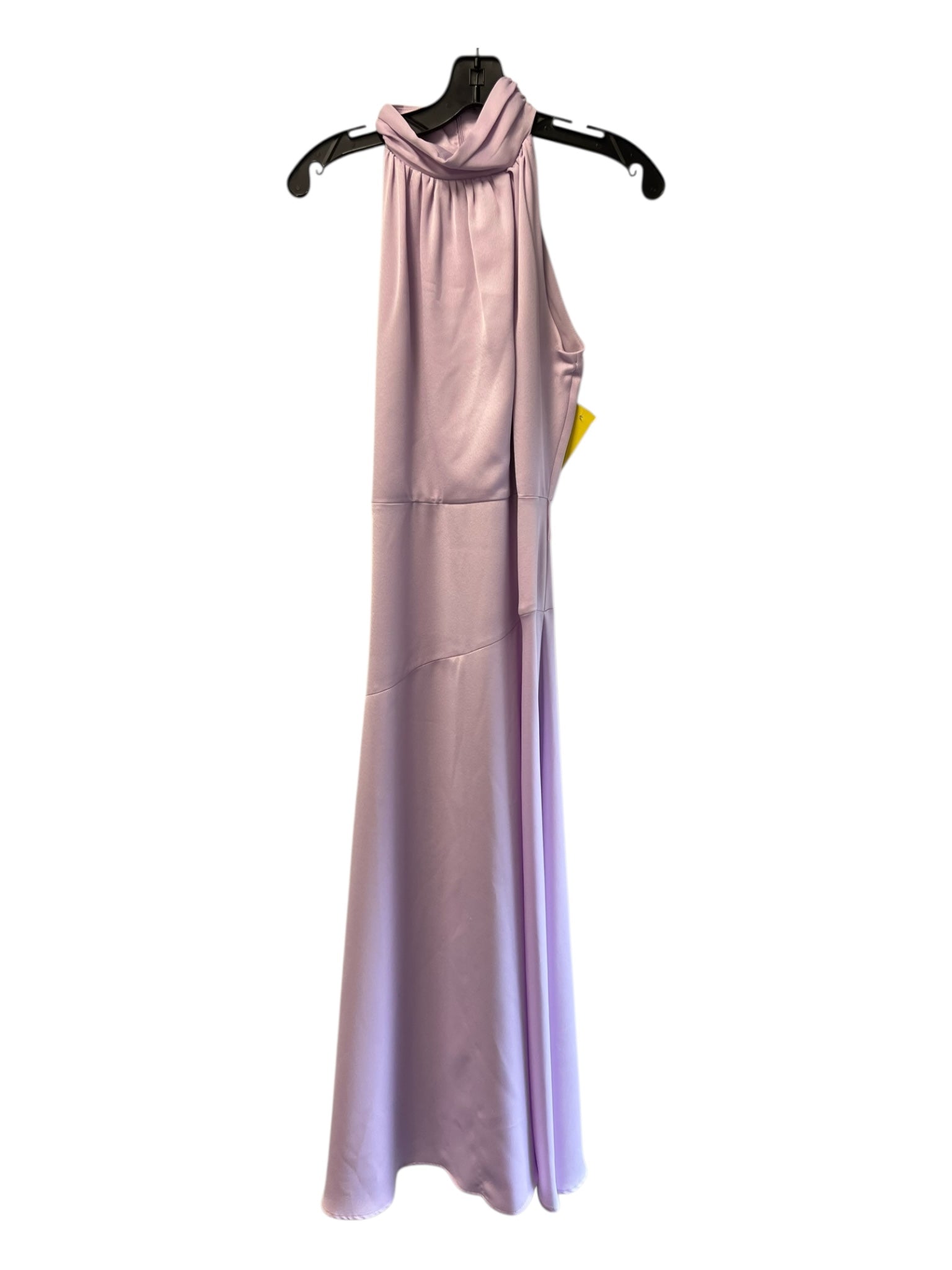 Taylor Size 6 Lavendar Polyester Maxi Turtle Neck Belt Back Zip Dress